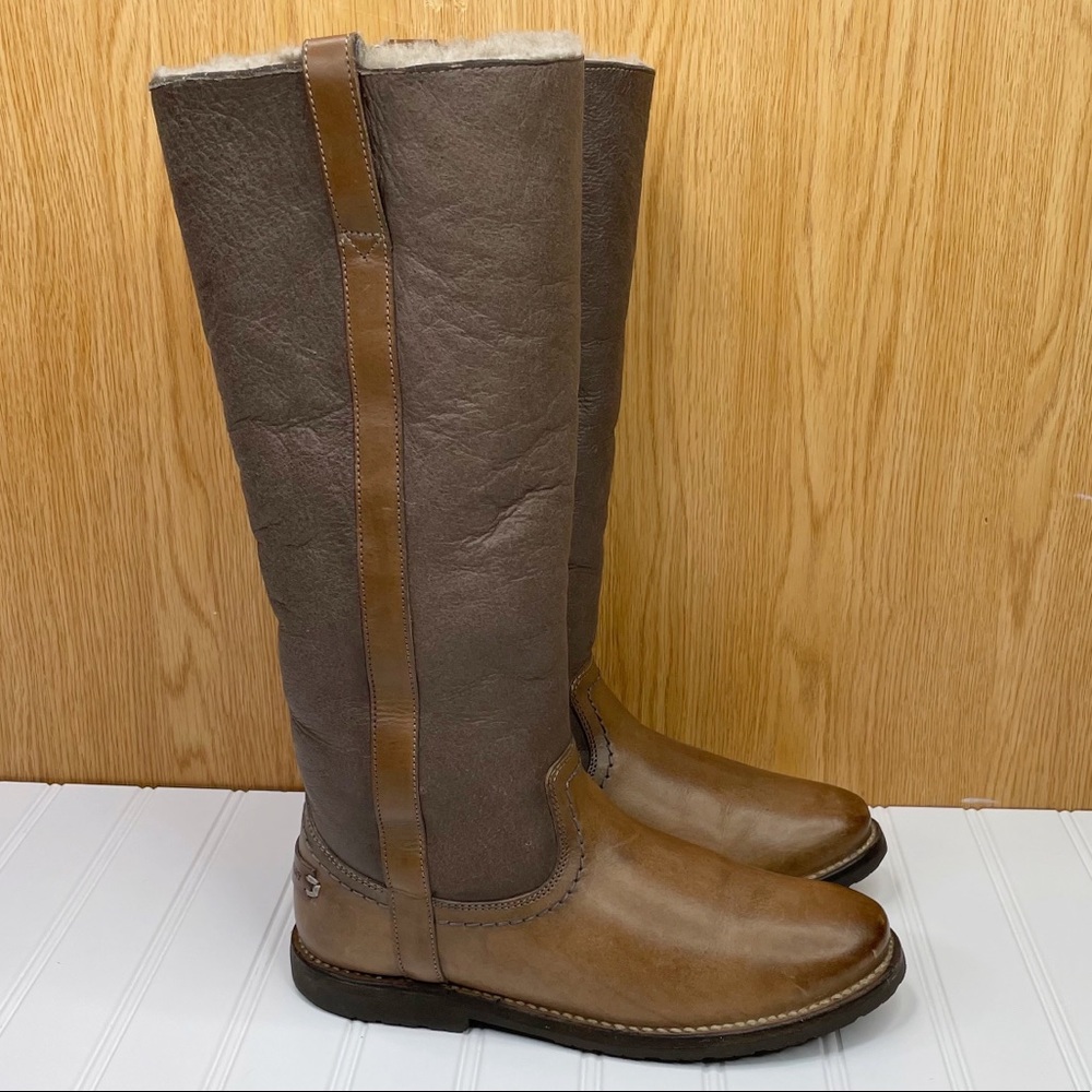 frye celia shearling boots